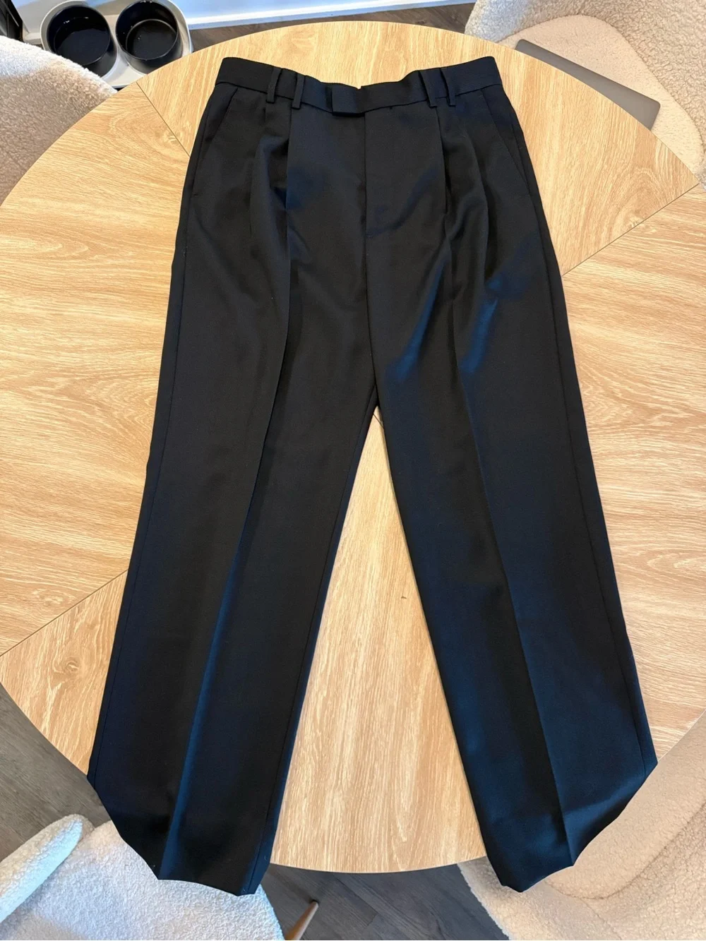 Banana Republic Straight Pleated Twill Dress Pants